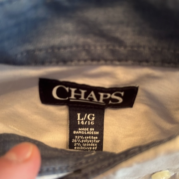 Ralph Lauren Chaps button down shirt boys 14/16 - Picture 3 of 6